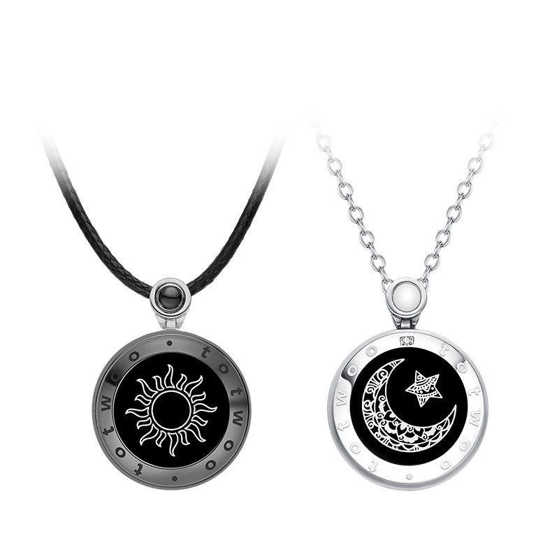 Lovers Vibration Agate Pendant Remote Love Couple Remote Intelligent Induction Necklace Gift