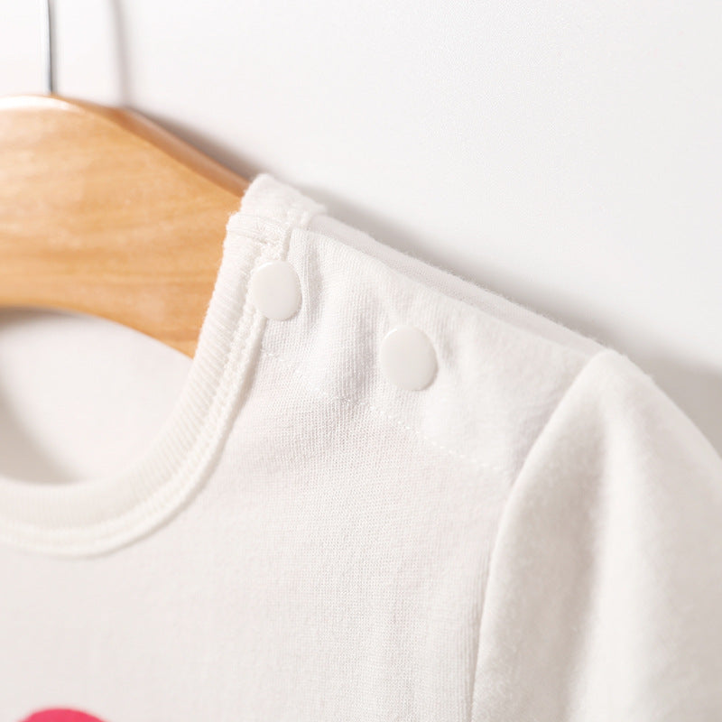The Loom: Luxe Triangle Print Romper - Breathable Modern Baby Aesthetic