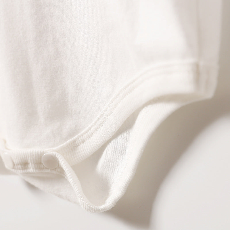 The Loom: Luxe Triangle Print Romper - Breathable Modern Baby Aesthetic