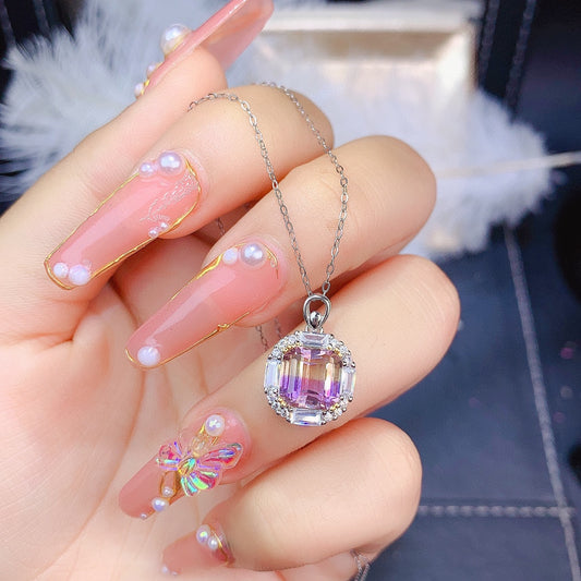 Natural Asscher Amethyst Trio Set | Luxurious Geometric Gemstone Collection