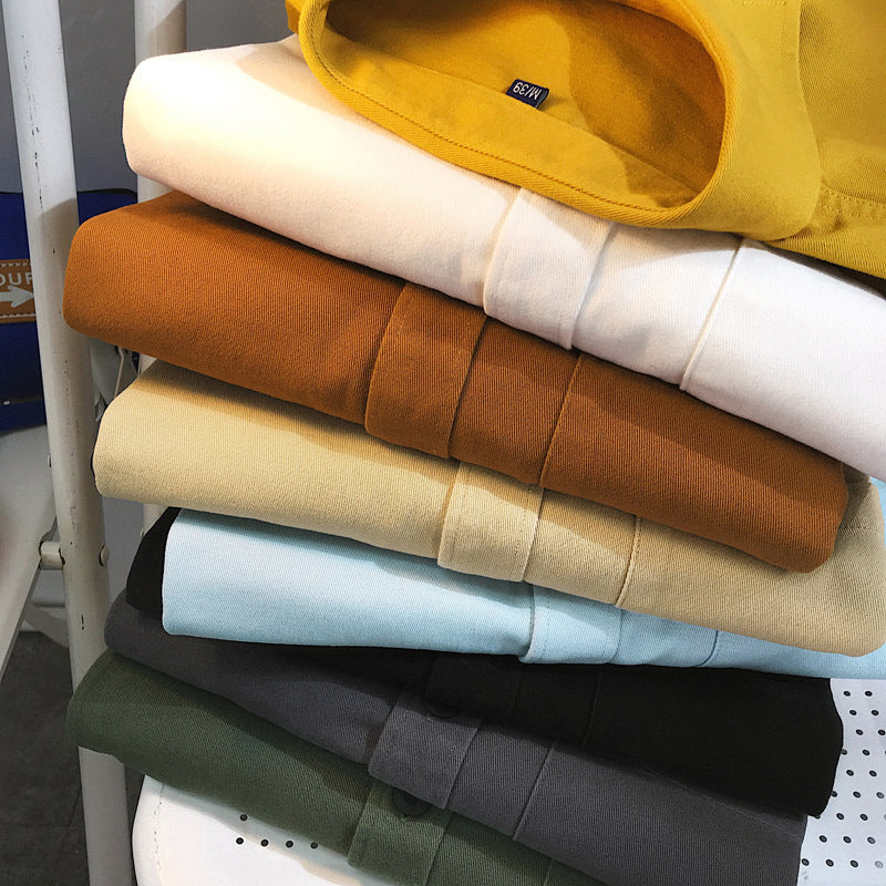 Nordic Clean-Cut Heavyweight Cotton Shirt: Premium Minimalist Long-Sleeve