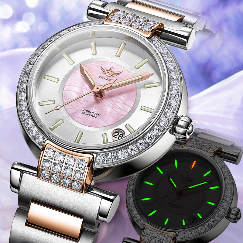 Loom Royale: Full-Automatic Waterproof Timepiece for Women