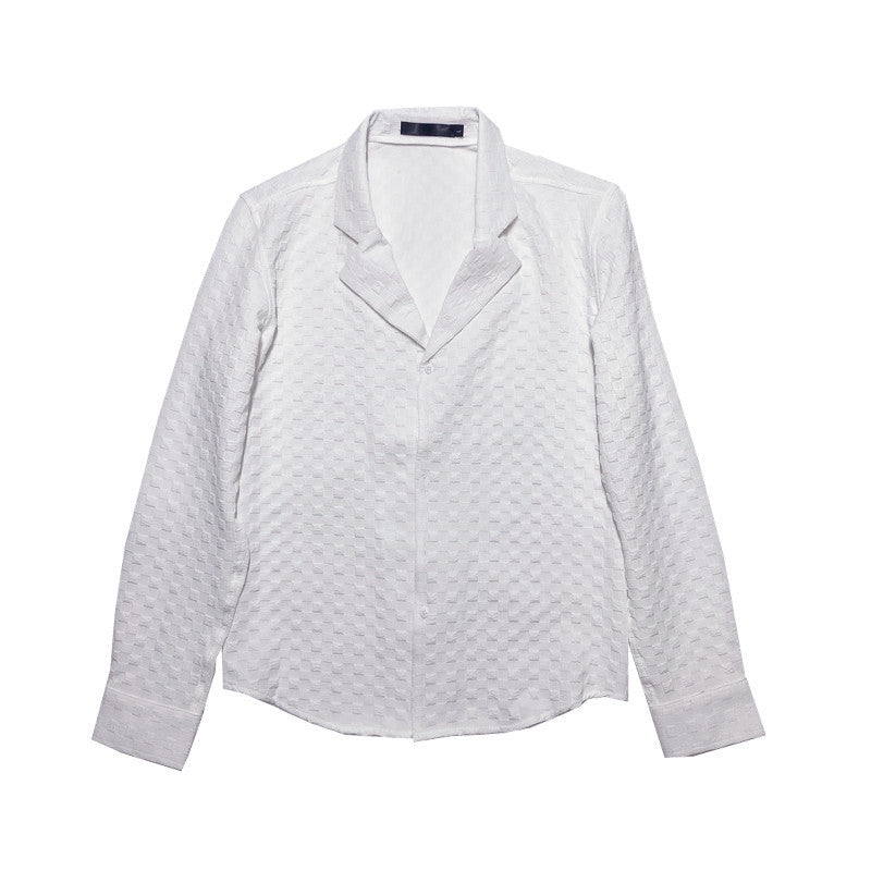 The Loom: Signature Long Sleeve Cuban Collar - Essential Drape