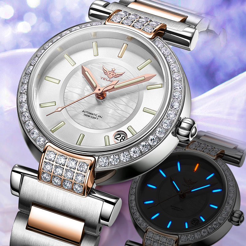 Loom Royale: Full-Automatic Waterproof Timepiece for Women