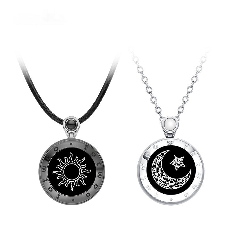 Lovers Vibration Agate Pendant Remote Love Couple Remote Intelligent Induction Necklace Gift