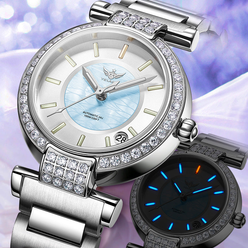 Loom Royale: Full-Automatic Waterproof Timepiece for Women
