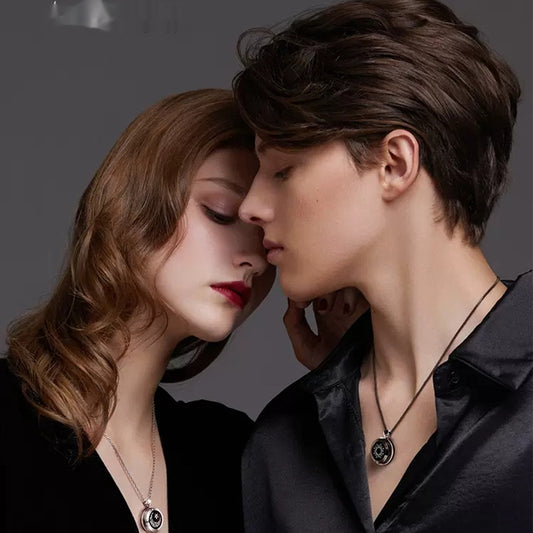 Lovers Vibration Agate Pendant Remote Love Couple Remote Intelligent Induction Necklace Gift